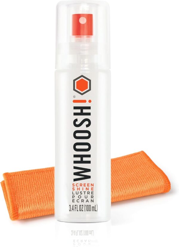 WHOOSH! Screen Cleaner W/ Cloth "SCREEN SHINE GO XL" –  (3.4 Oz) - Image 2