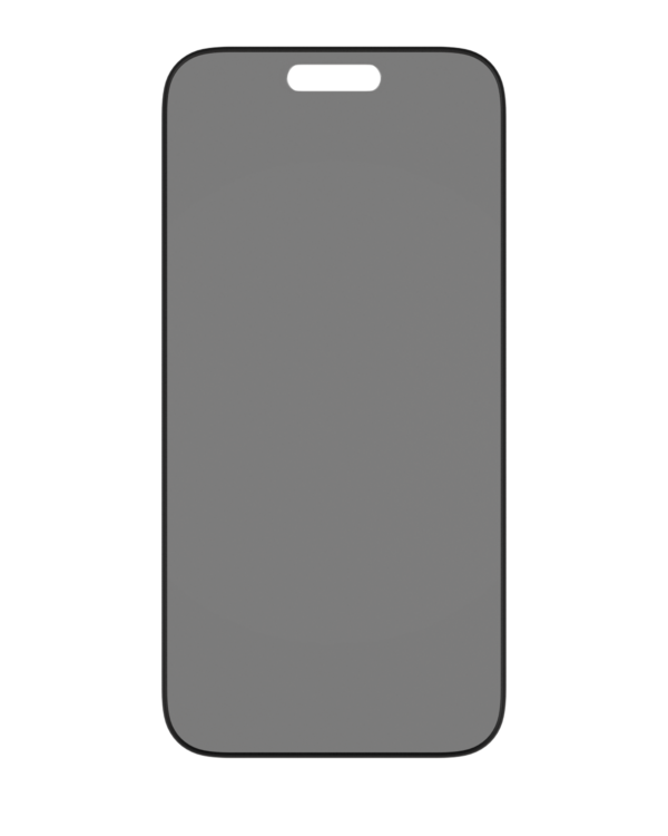 iPhone 15 Pro Max Tempered Glass (Black Edge) (Privacy) - Image 3