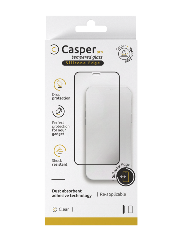 iPhone 12 / 12 Pro Tempered Glass (Silicone Edge)(Clear) - Image 2